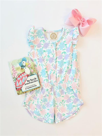Beaufort Bonnet Marion Rose Romper - Glastonbury Blooms