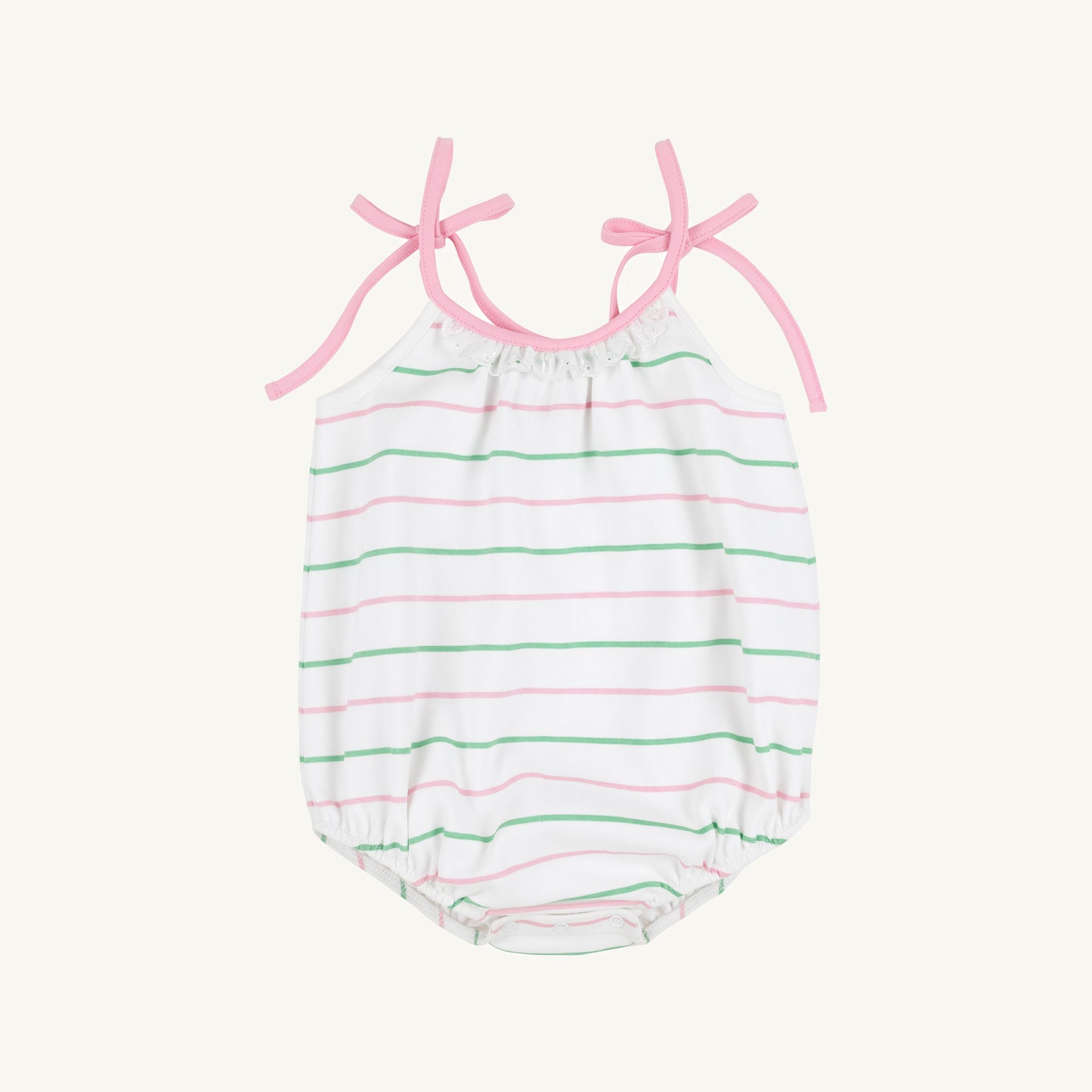 Beaufort Bonnet Junie B Bubble - Tradd Street Stripe & Pier Party Pink