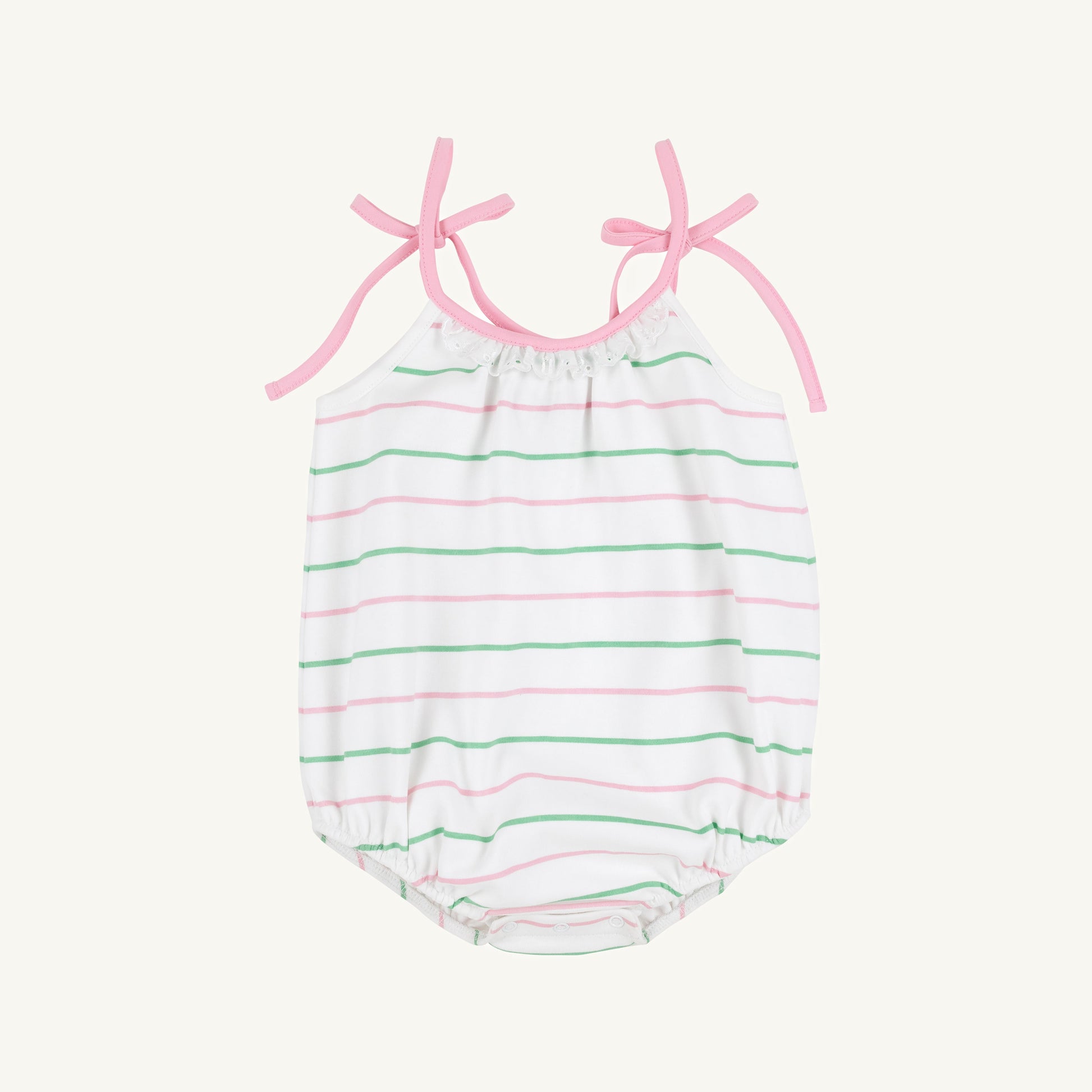 Beaufort Bonnet Junie B Bubble - Tradd Street Stripe & Pier Party Pink