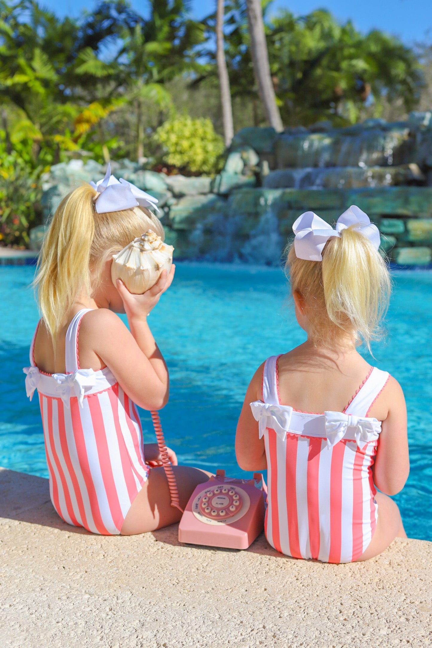 Beaufort Bonnet Shannon Bow Bathing Suit - Caicos Cabana Stripe (Parrot Cay