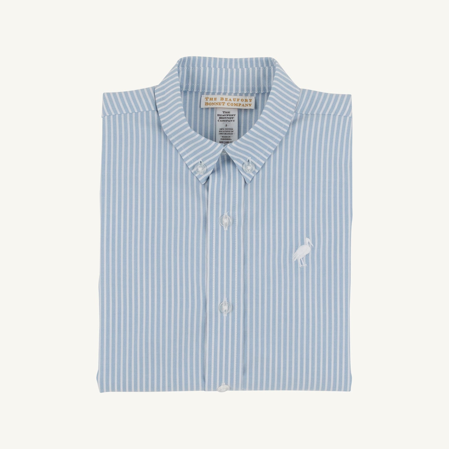 Beaufort Bonnet Dean's List Dress Shirt - Barrington Blue Tally Ticking Stri