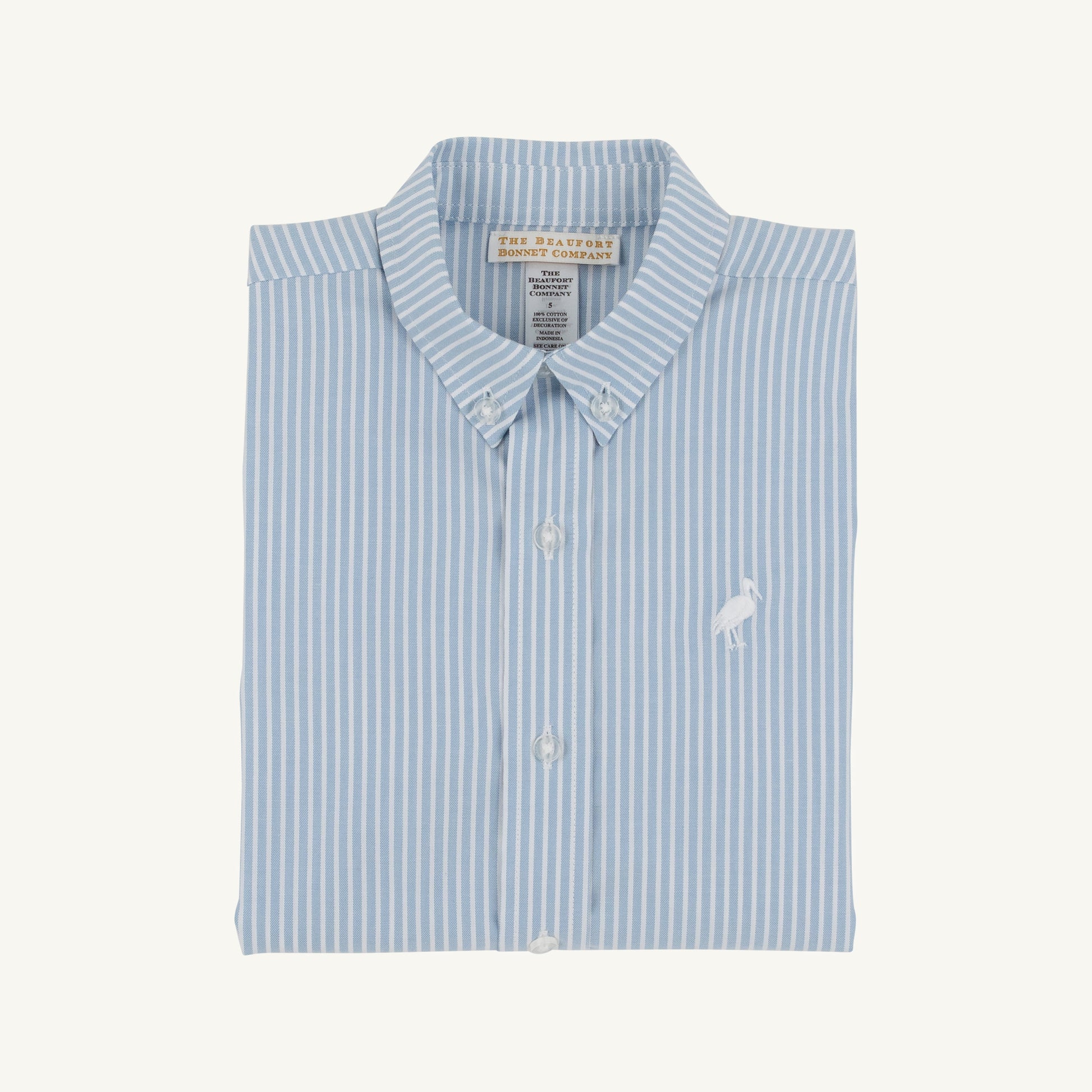Beaufort Bonnet Dean's List Dress Shirt - Barrington Blue Tally Ticking Stri