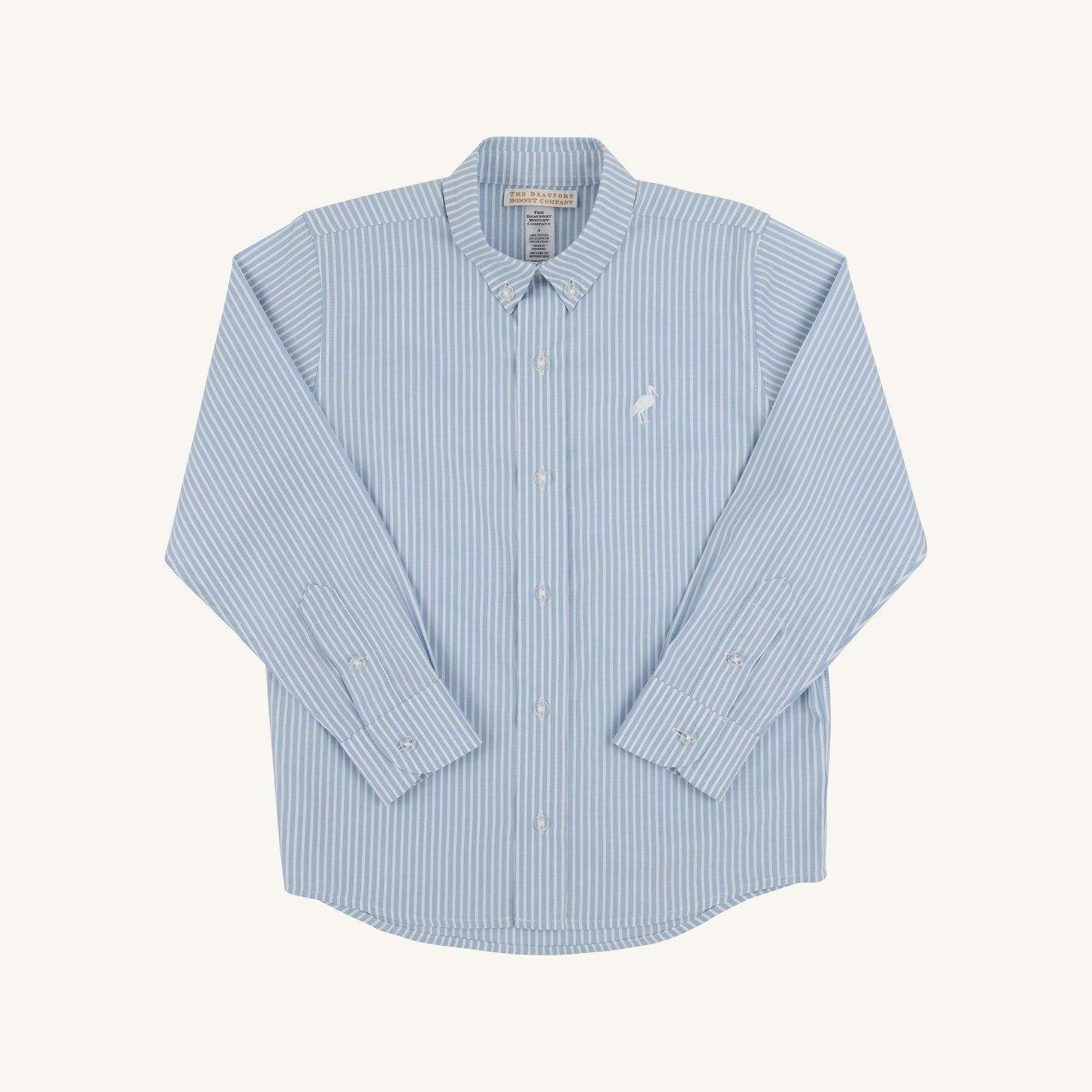 Beaufort Bonnet Dean's List Dress Shirt - Barrington Blue Tally Ticking Stri