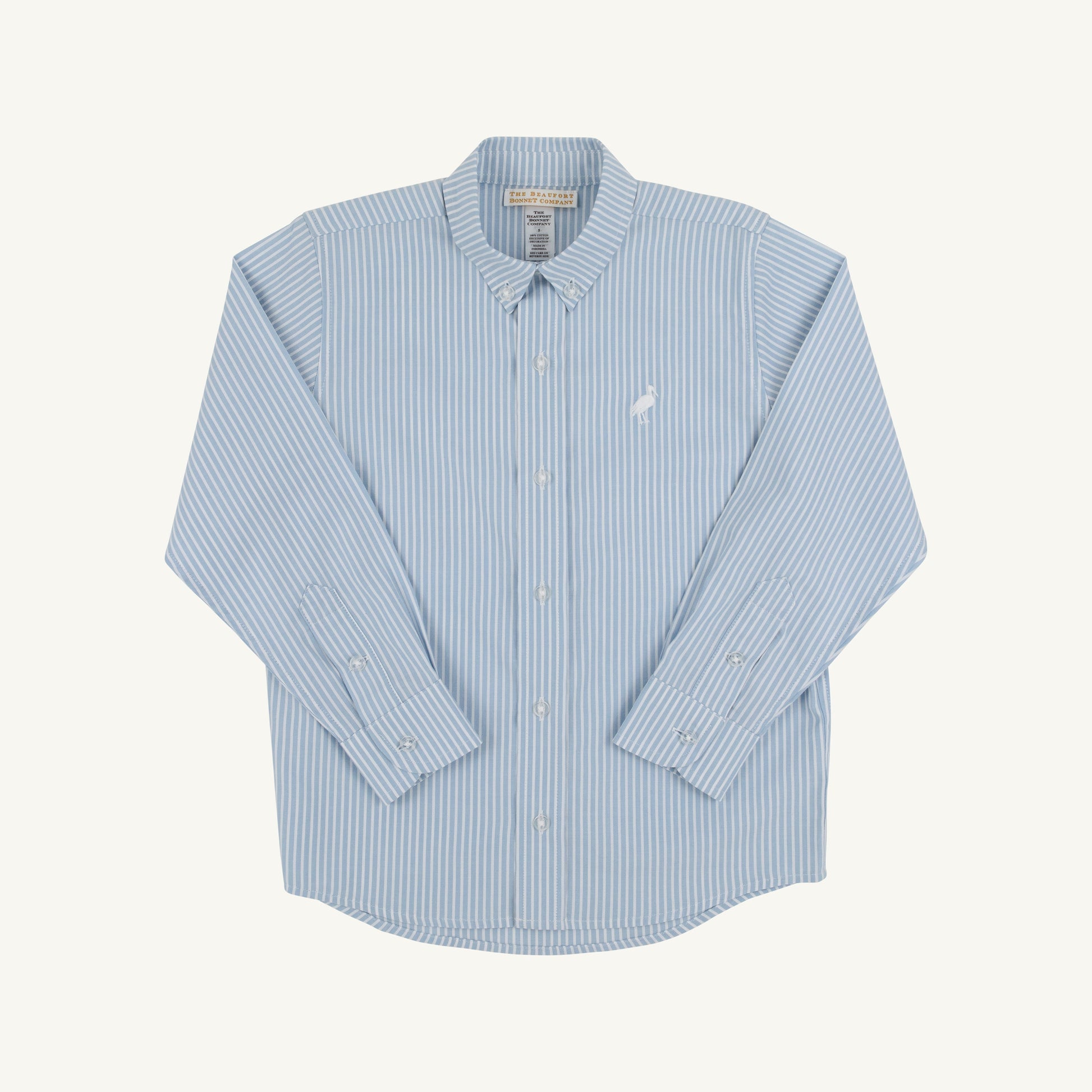 Beaufort Bonnet Dean's List Dress Shirt - Barrington Blue Tally Ticking Stri