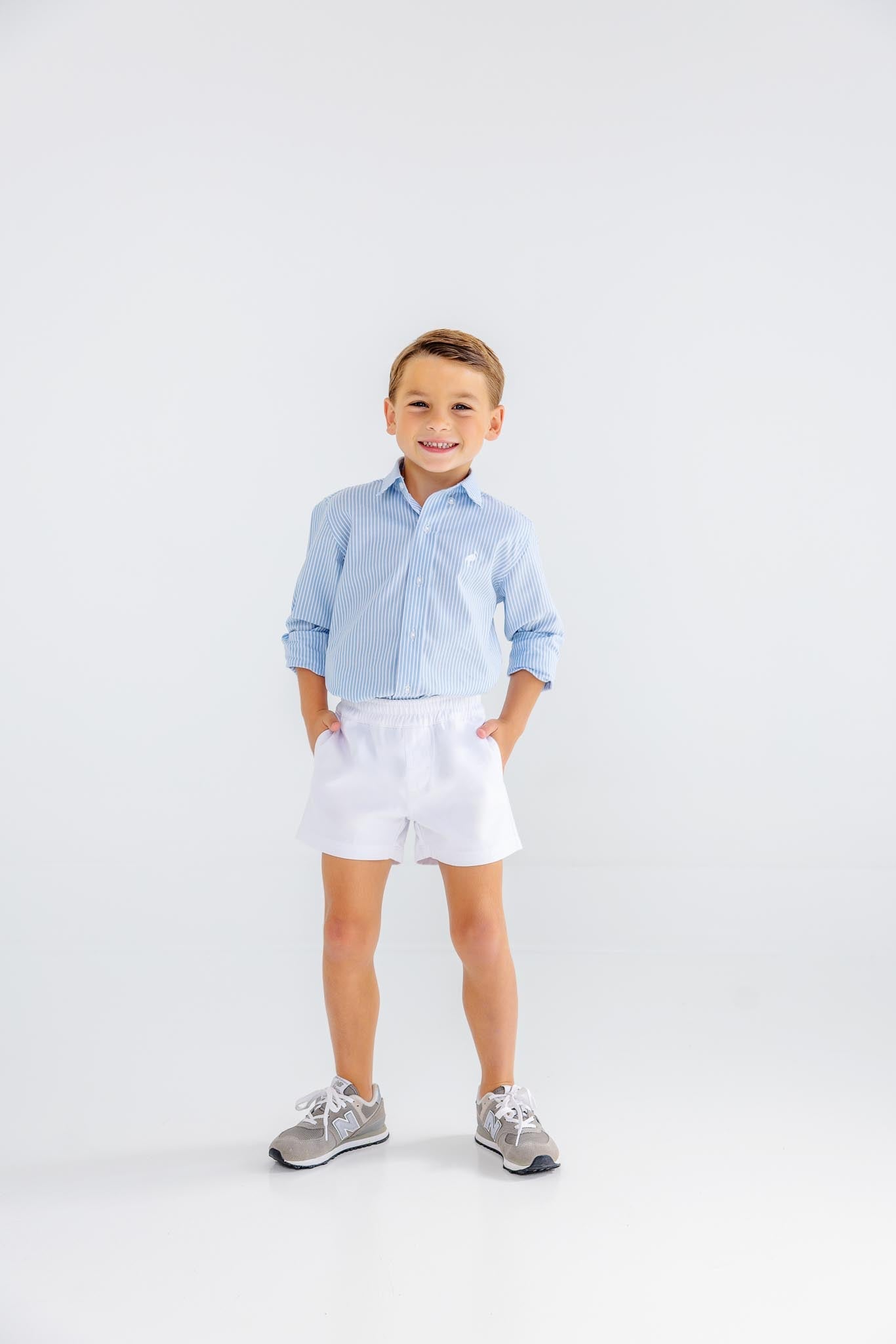 Beaufort Bonnet Dean's List Dress Shirt - Barrington Blue Tally Ticking Stri