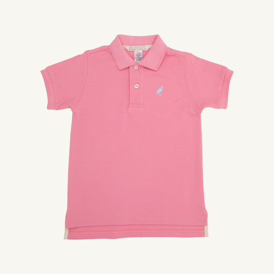 Beaufort Bonnet Prim & Proper Polo - Hamptons Hot Pink with Buckhead Blue Stork