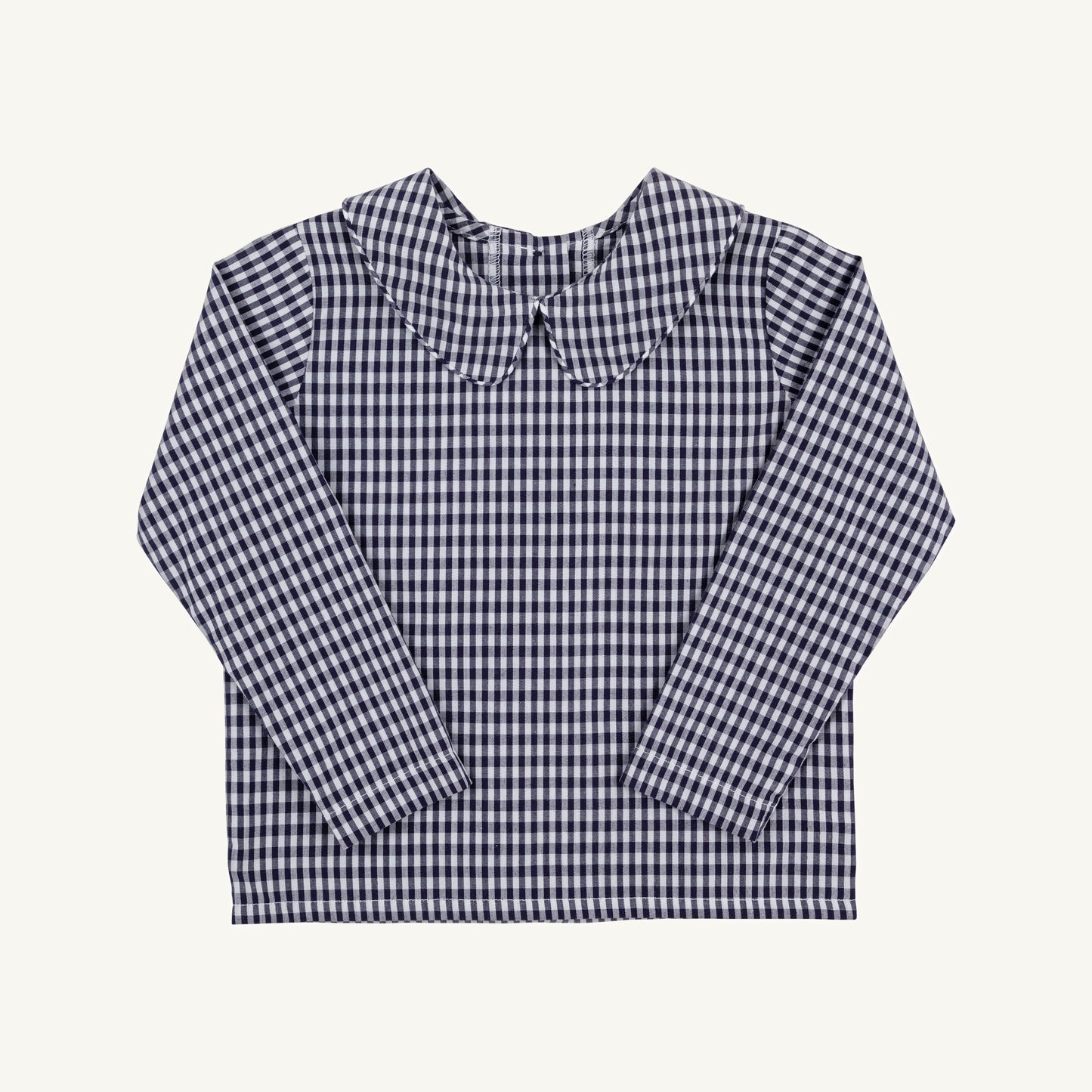Beaufort Bonnet Peter Pan Collar Shirt & Onesie (Long Sleeve Woven) - Navy G