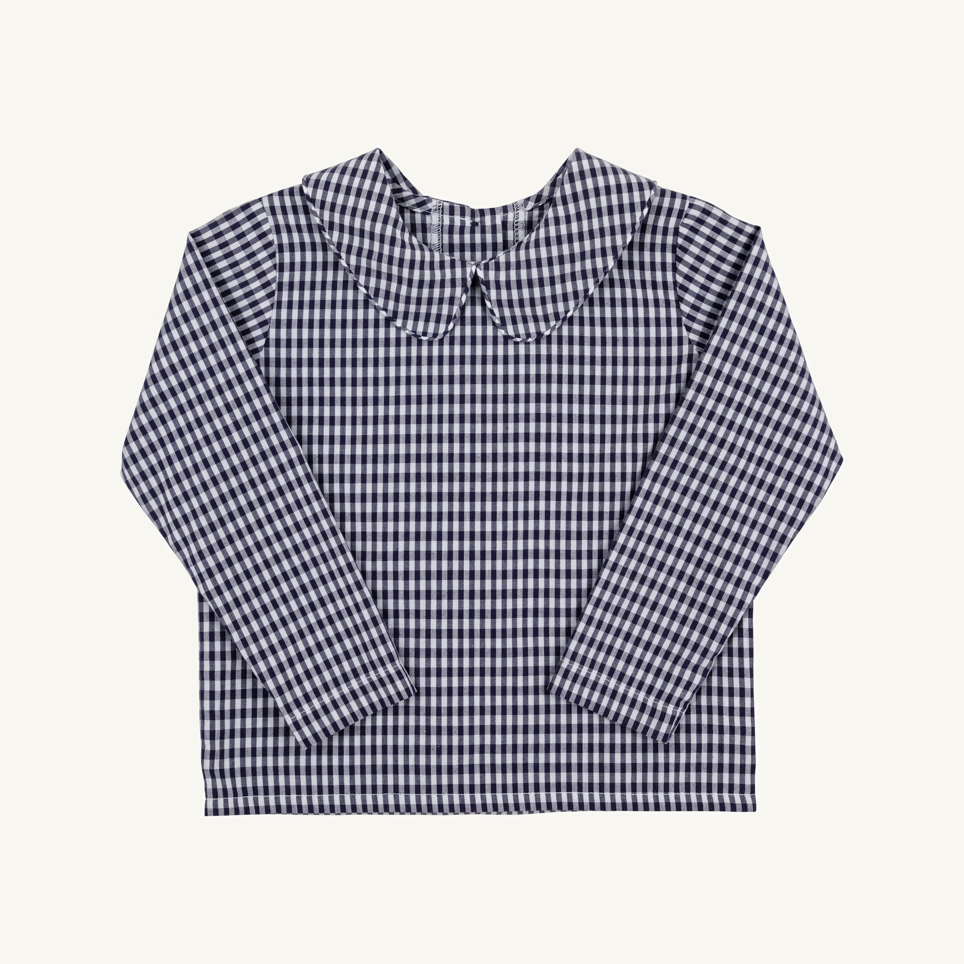Beaufort Bonnet Peter Pan Collar Shirt & Onesie (Long Sleeve Woven) - Navy G