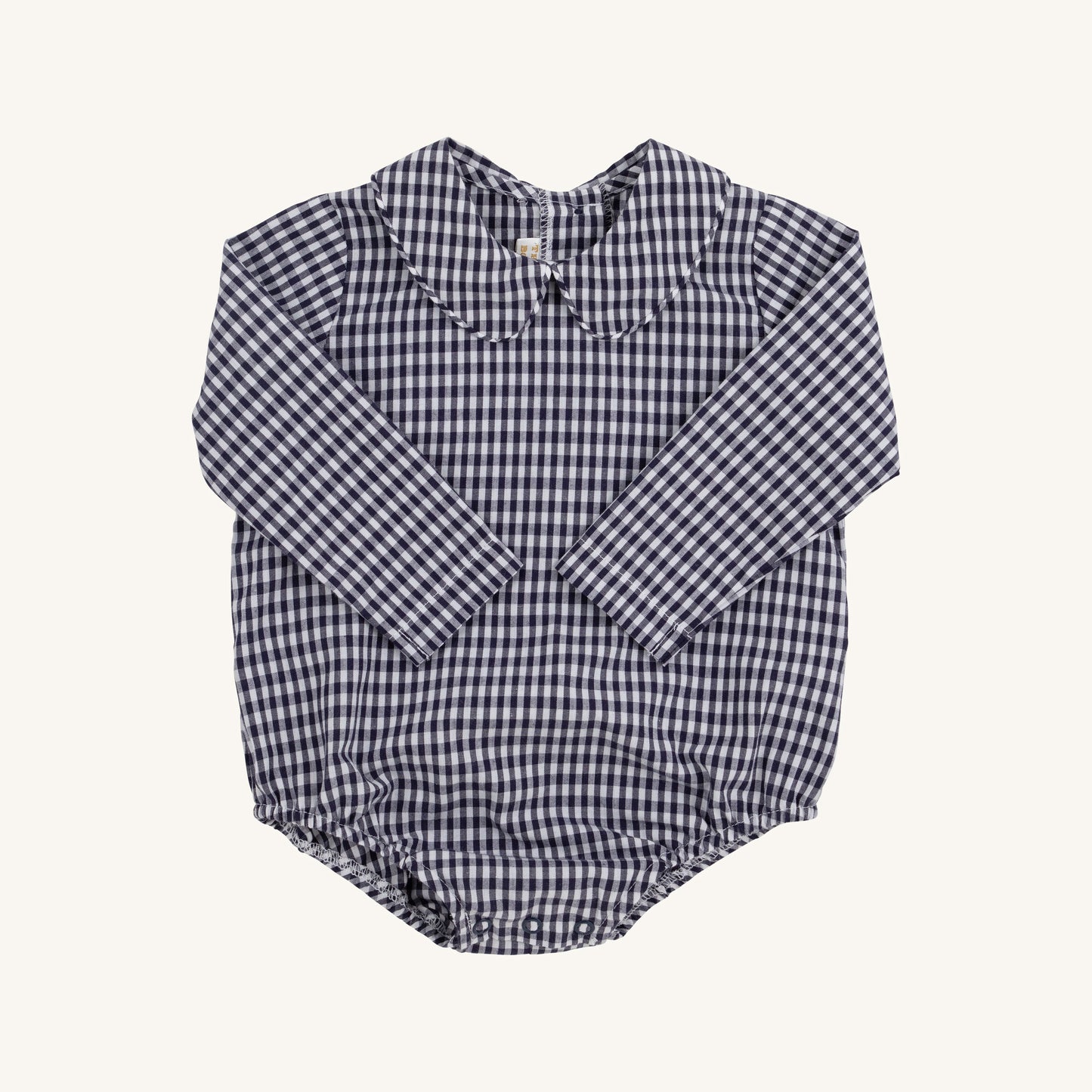 Beaufort Bonnet Peter Pan Collar Shirt & Onesie (Long Sleeve Woven) - Navy G