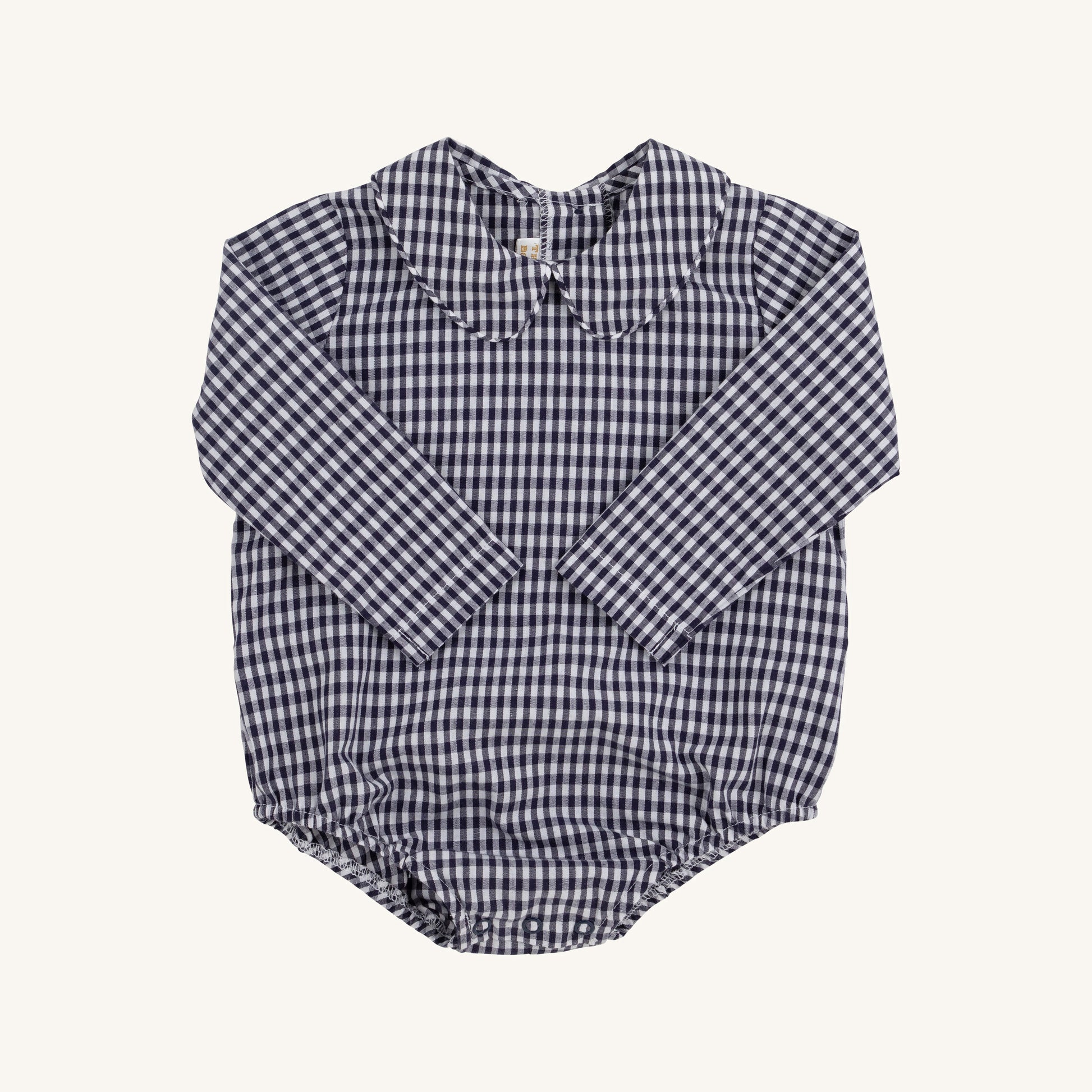 Beaufort Bonnet Peter Pan Collar Shirt & Onesie (Long Sleeve Woven) - Navy G