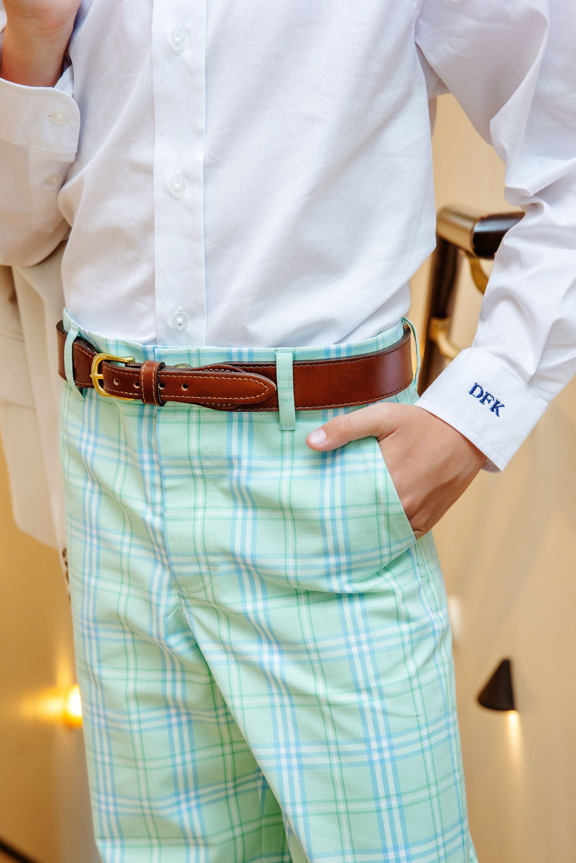 Beaufort Bonnet Prep School Pant - Pelham Bay Plaid (Green)