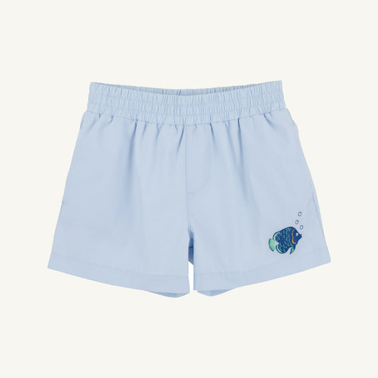 Beaufort Bonnet Sheffield Shorts - Buckhead Blue & Fish Applique