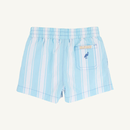 Beaufort Bonnet Sheffield Shorts - Belhaven Blue Ticking Stripe