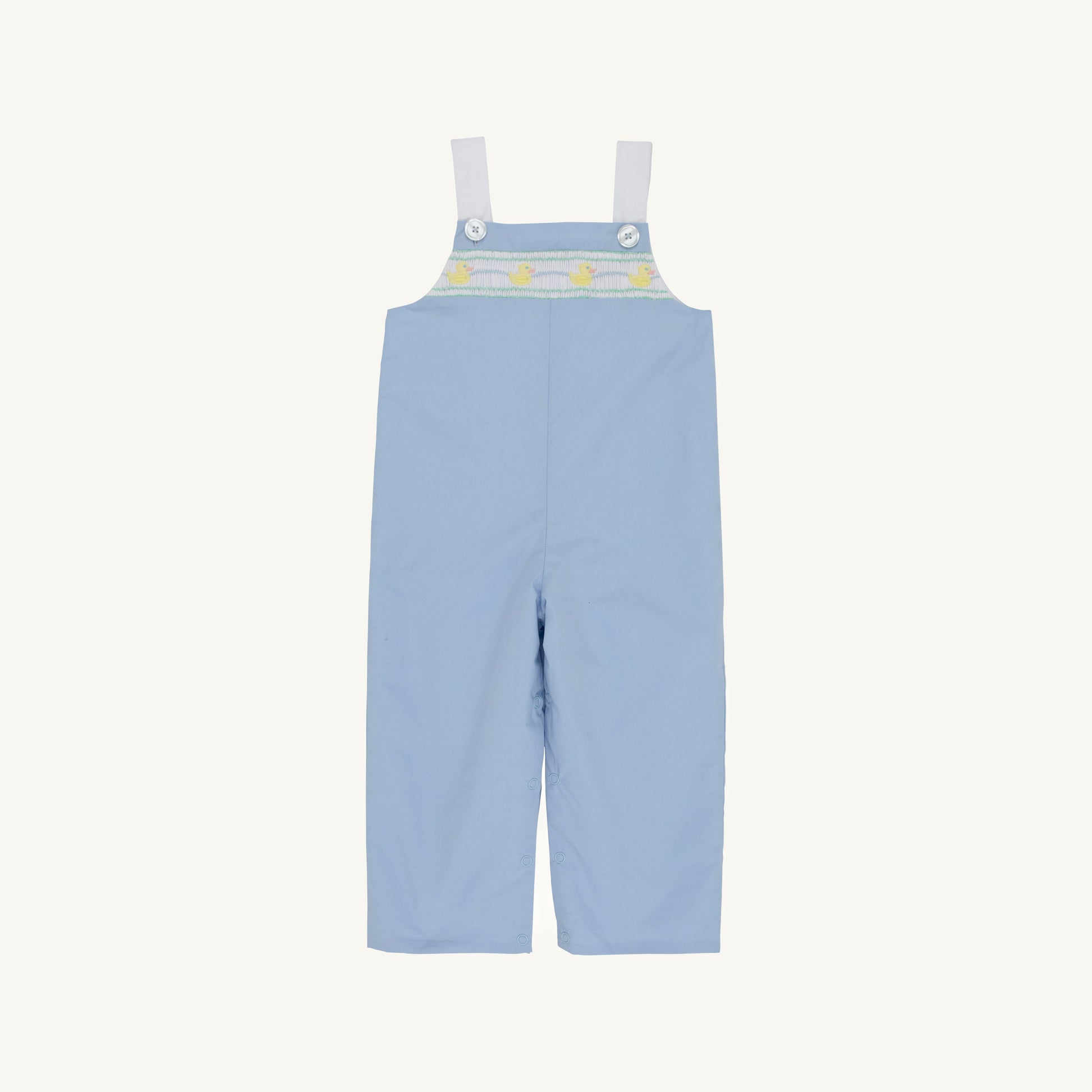 Beaufort Bonnet Teddy's Longall - Beale Street Blue & Duck Smocking