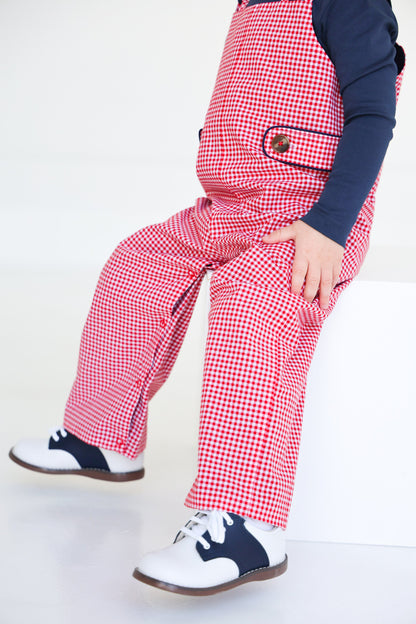 Beaufort Bonnet Ivy League Longall - Richmond Red Mini Gingham