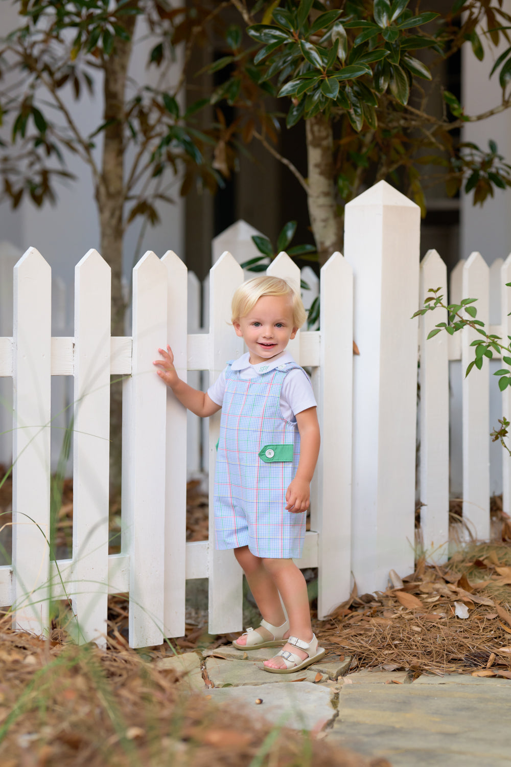 Beaufort Bonnet Peter Pan Collar Shirt & Onesie (Short Sleeve Pima) - Worth Avenue Whi