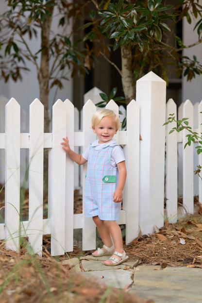 Beaufort Bonnet Peter Pan Collar Shirt & Onesie (Short Sleeve Pima) - Worth Avenue Whi
