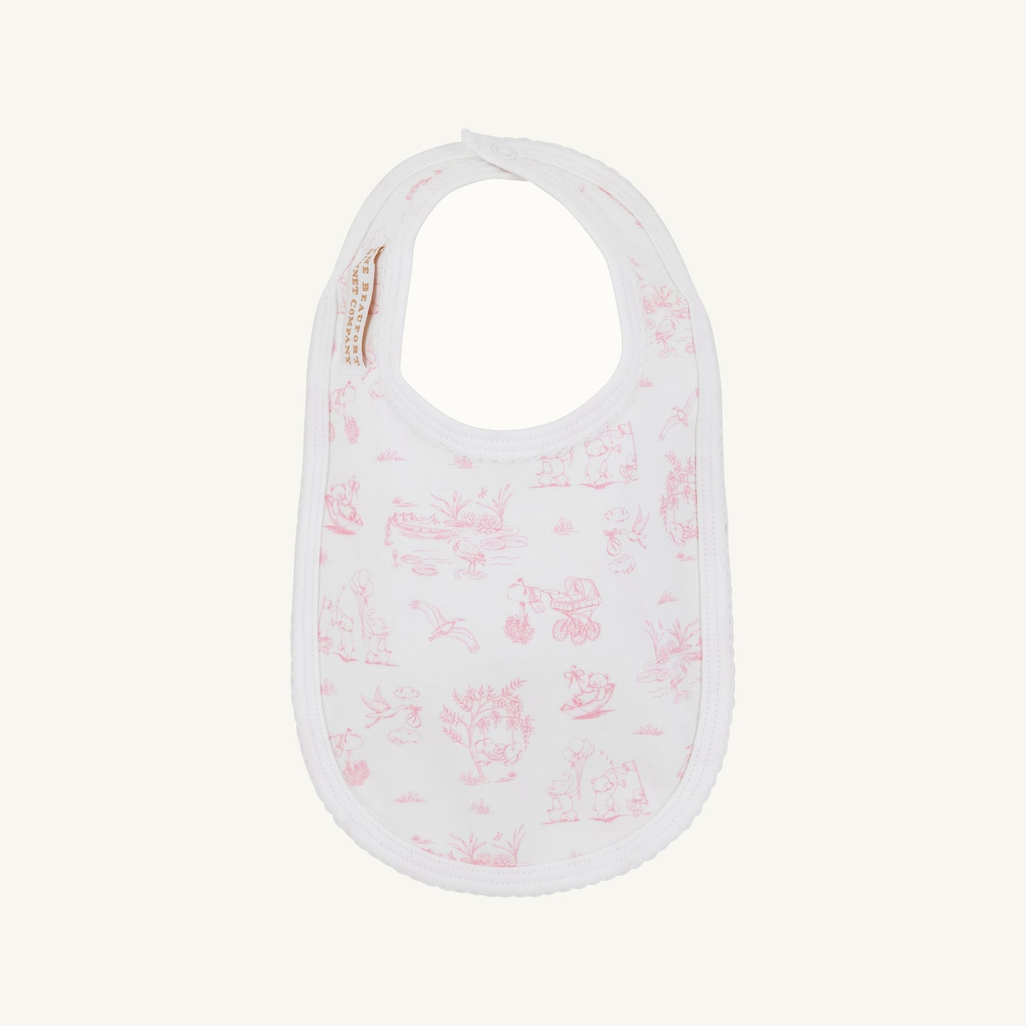 Beaufort Bonnet Bib - Sir Proper's Sweet Arrival (Hamptons Hot Pink)