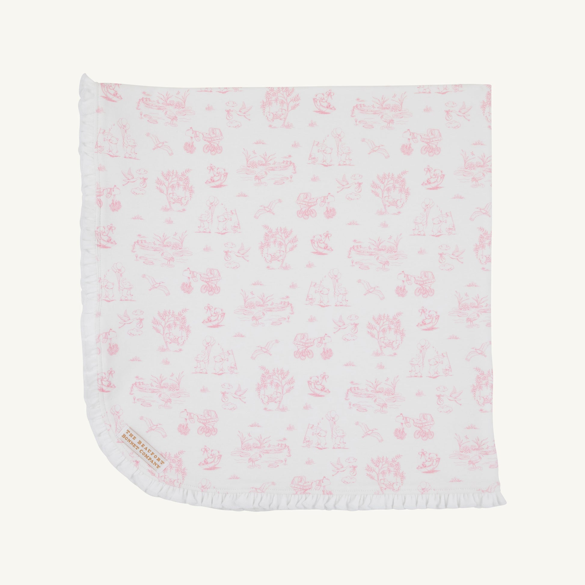 Beaufort Bonnet Baby Blanket - Sir Proper's Sweet Arrival (Hamptons Hot Pink