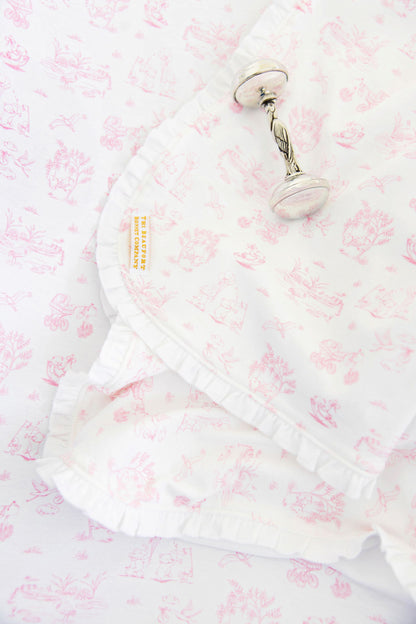 Beaufort Bonnet Baby Blanket - Sir Proper's Sweet Arrival (Hamptons Hot Pink
