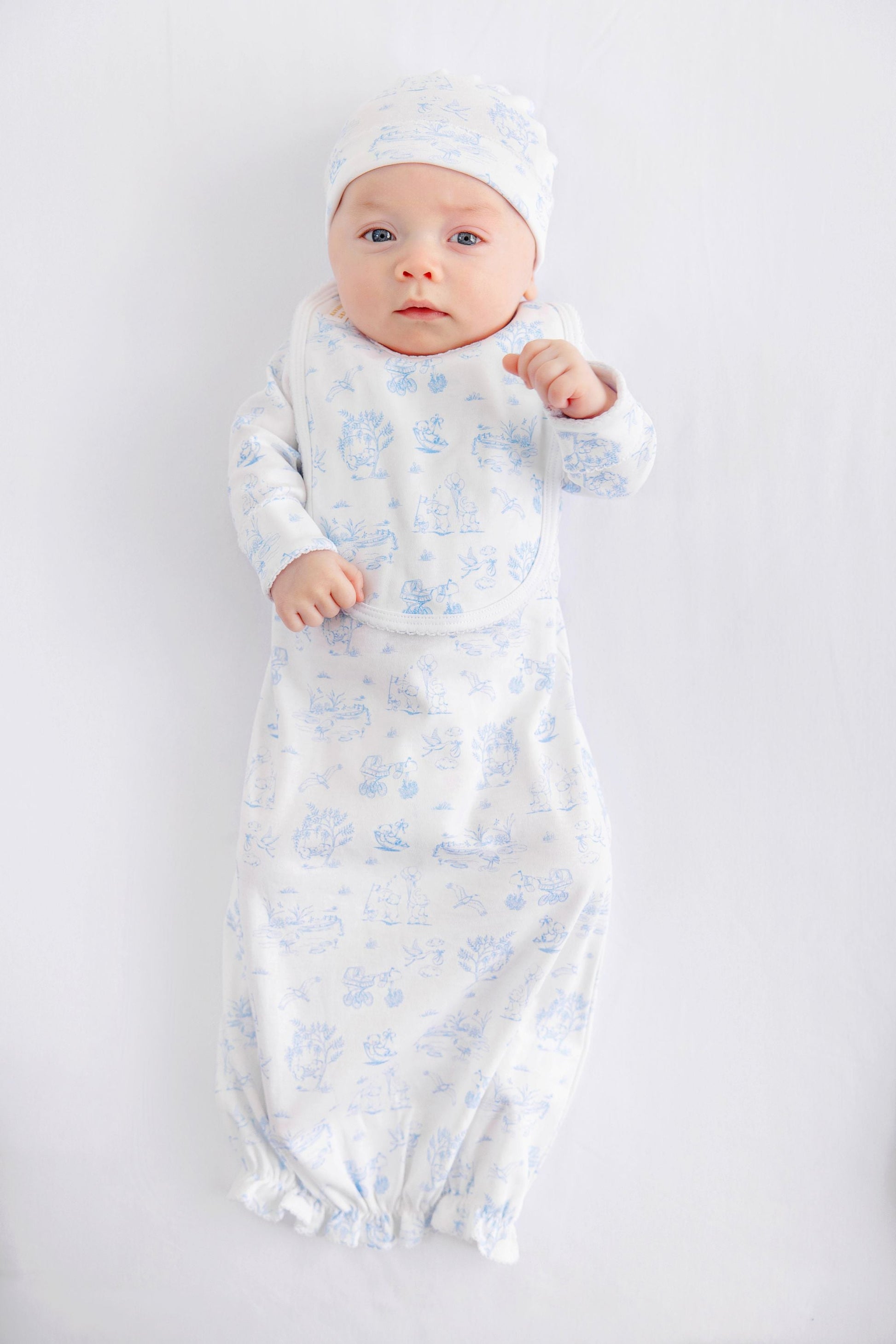 Beaufort Bonnet Bib - Sir Proper's Sweet Arrival (Beale Street Blue)