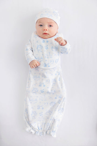 Beaufort Bonnet Bib - Sir Proper's Sweet Arrival (Beale Street Blue)