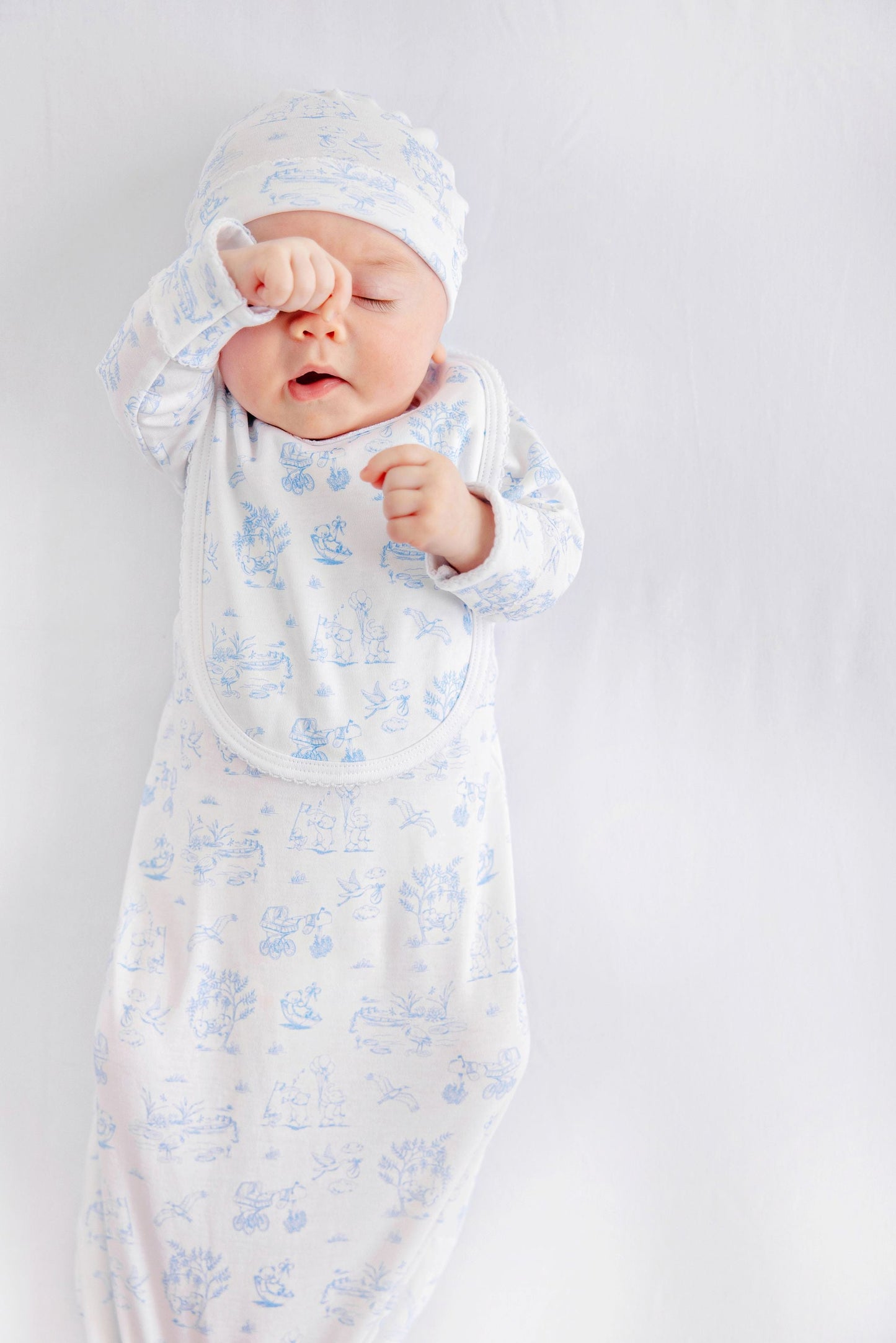 Beaufort Bonnet Bib - Sir Proper's Sweet Arrival (Beale Street Blue)