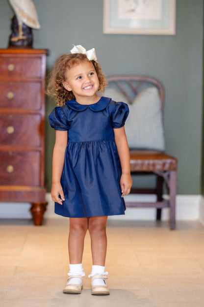 Beaufort Bonnet Grandccasion™ Cindy Lou Sash Dress - Nantucket Navy