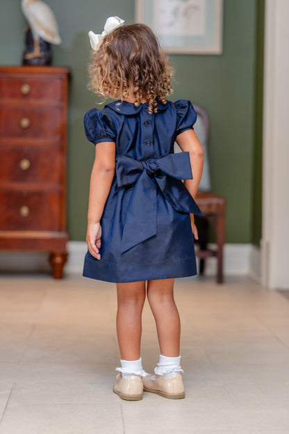 Beaufort Bonnet Grandccasion™ Cindy Lou Sash Dress - Nantucket Navy