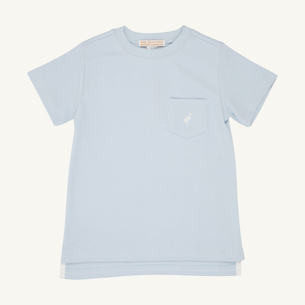 Beaufort Bonnet Carter Crewneck - Buckhead Blue with Worth Avenue White Stork