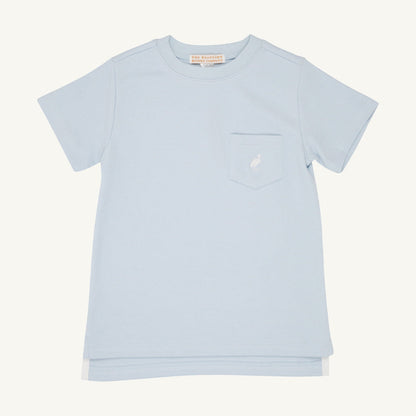 Beaufort Bonnet Carter Crewneck - Buckhead Blue with Worth Avenue White Stork