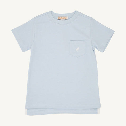 Beaufort Bonnet Carter Crewneck - Buckhead Blue with Worth Avenue White Stork