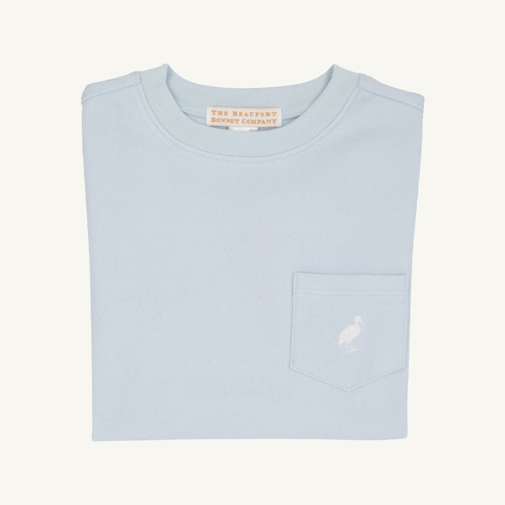 Beaufort Bonnet Carter Crewneck - Buckhead Blue with Worth Avenue White Stork