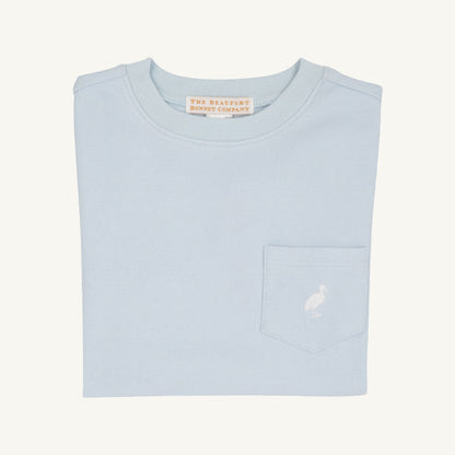 Beaufort Bonnet Carter Crewneck - Buckhead Blue with Worth Avenue White Stork