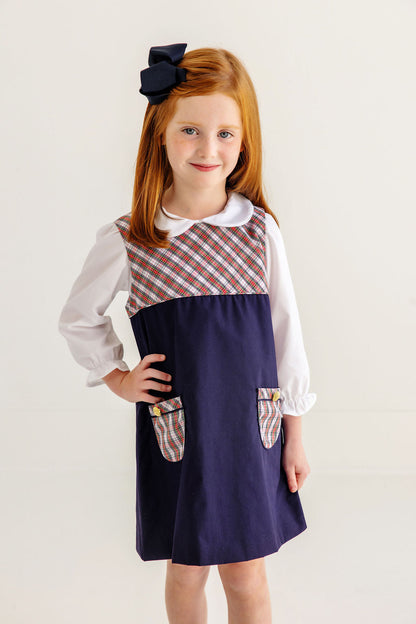 Beaufort Bonnet Maude's Peter Pan Collar Shirt & Onesie (Long Sleeve Woven) - Worth Av