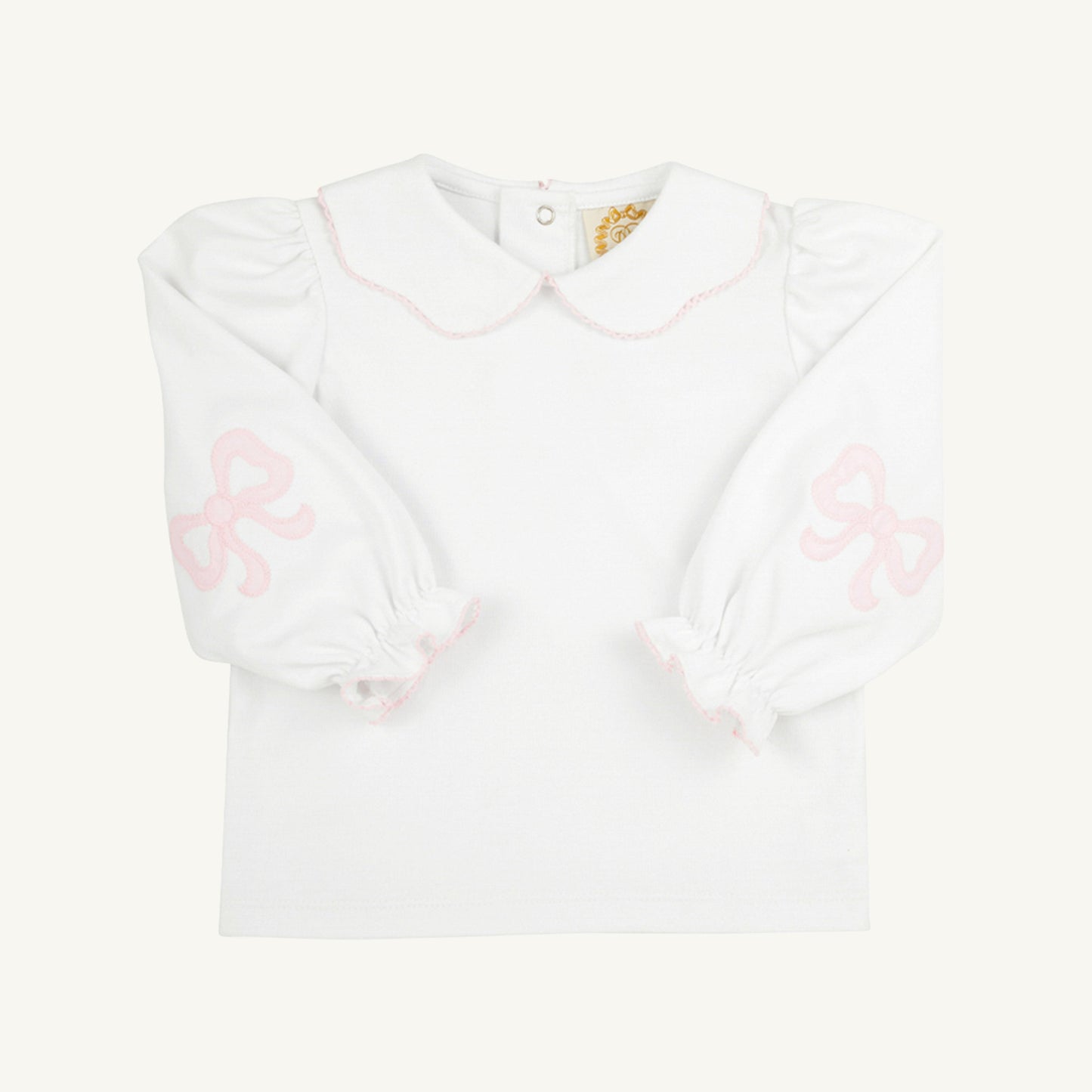 Beaufort Bonnet Emma's Elbow Patch Top & Onesie - Worth Avenue White