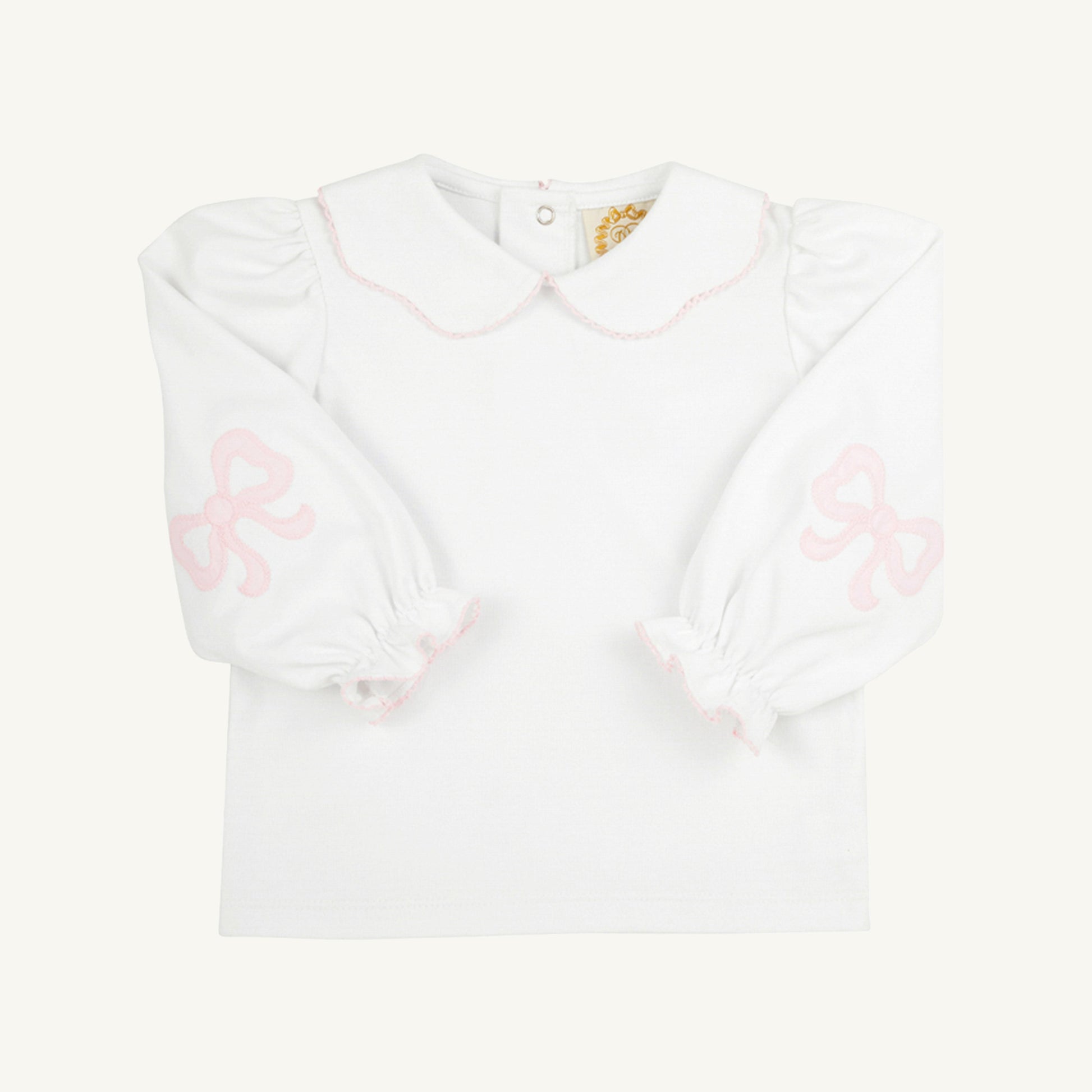 Beaufort Bonnet Emma's Elbow Patch Top & Onesie - Worth Avenue White