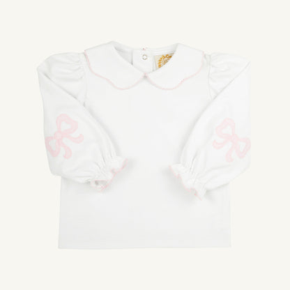 Beaufort Bonnet Emma's Elbow Patch Top & Onesie - Worth Avenue White