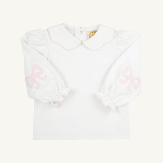 Beaufort Bonnet Emma's Elbow Patch Top & Onesie - Worth Avenue White
