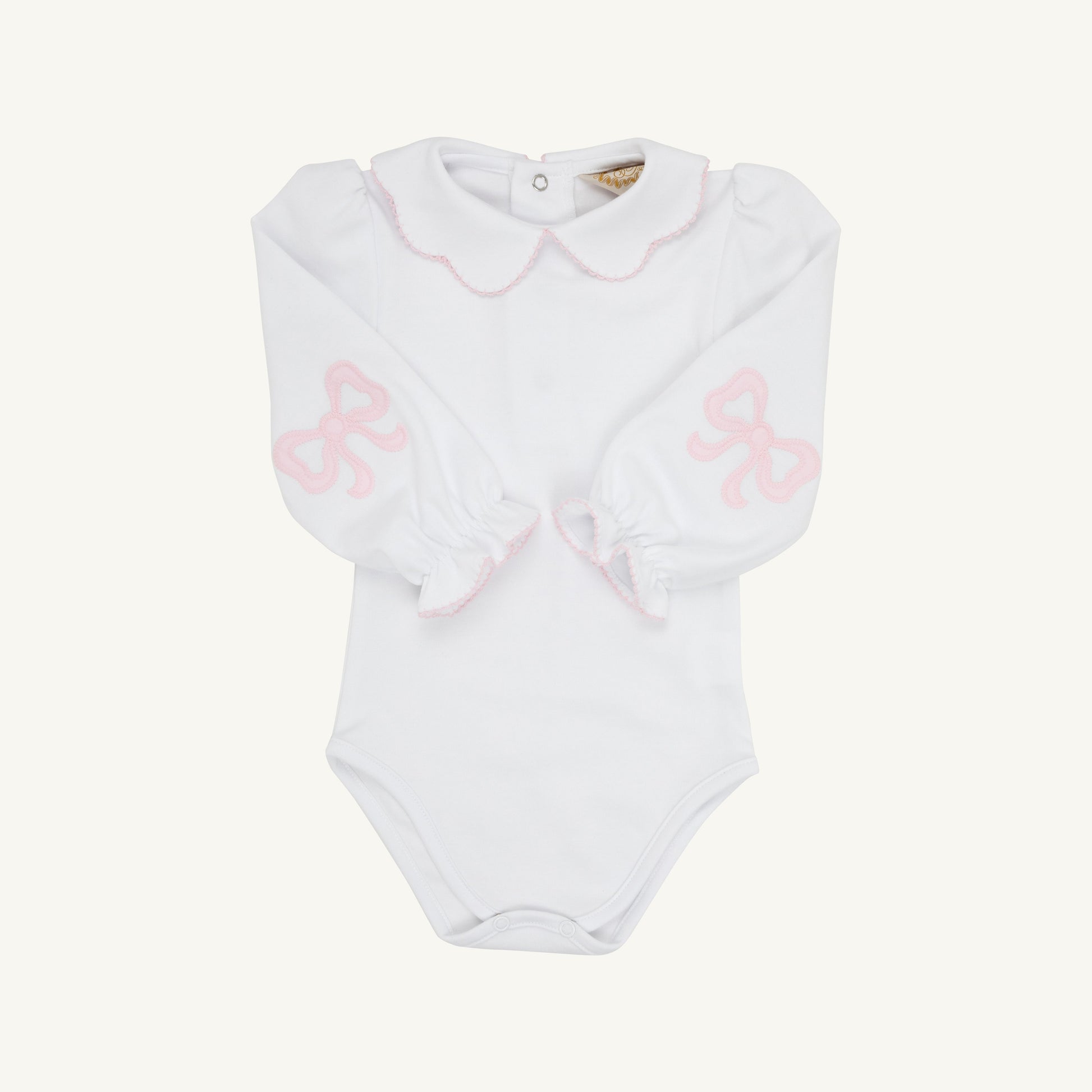 Beaufort Bonnet Emma's Elbow Patch Top & Onesie - Worth Avenue White