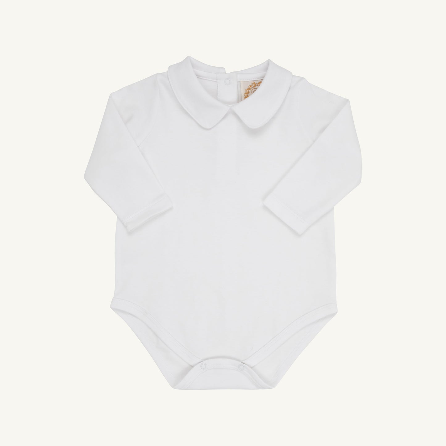 Beaufort Bonnet Peter Pan Collar Shirt & Onesie (Long Sleeve Pima) - Worth Avenue Whit