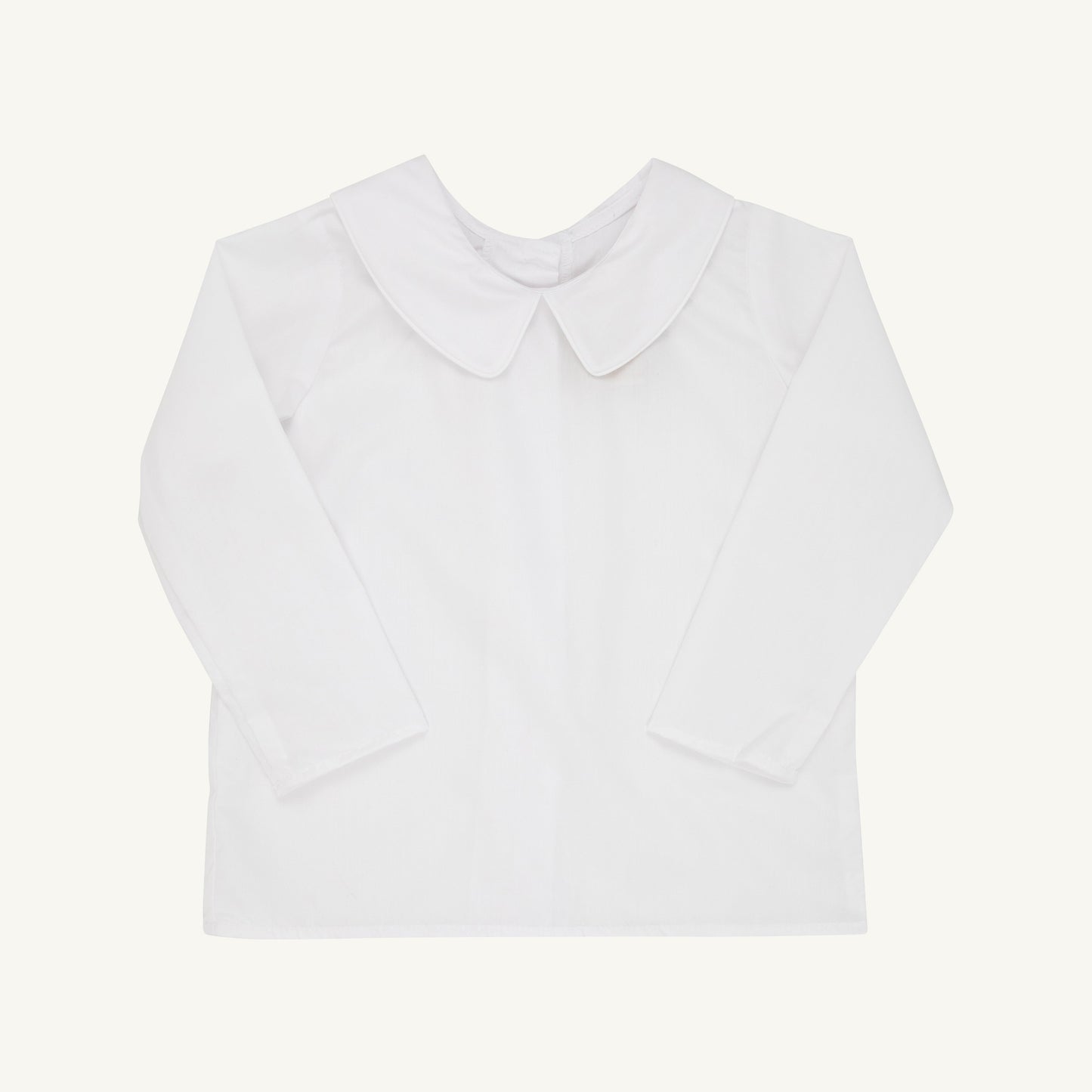 Beaufort Bonnet Peter Pan Collar Shirt & Onesie (Long Sleeve Woven) - Worth Avenue Whi