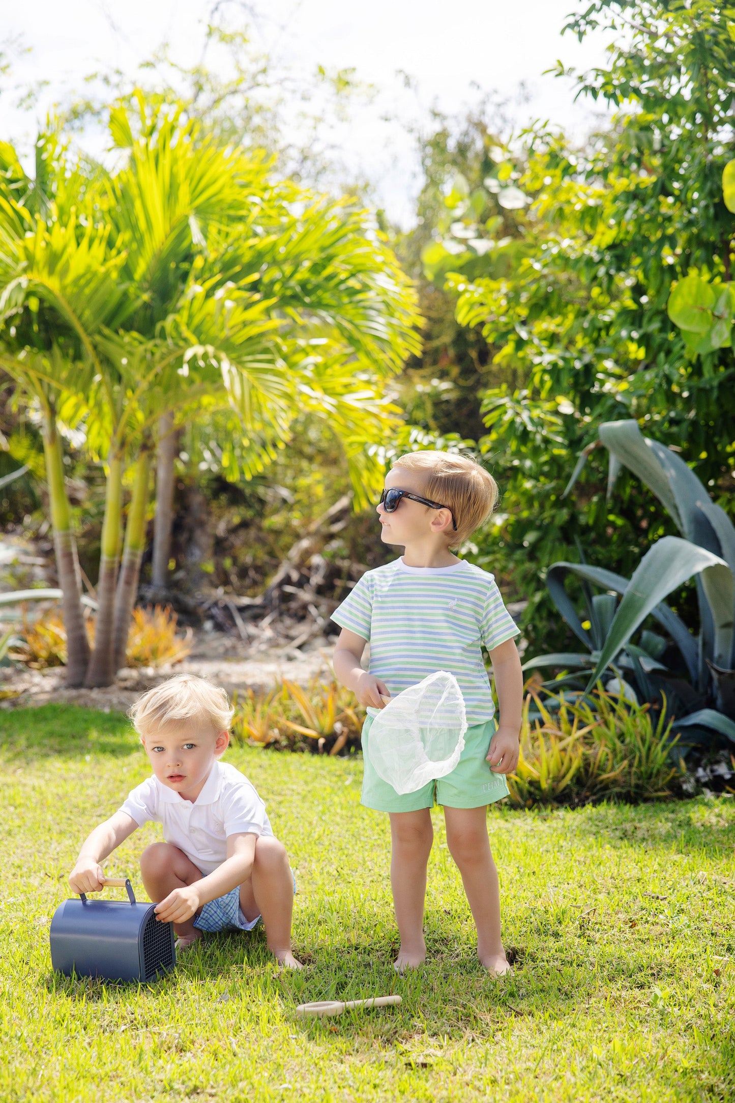 Beaufort Bonnet Sheffield Shorts - Grace Bay Green & Saratoga Stone Stork