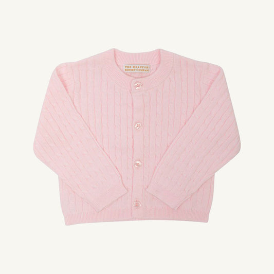 Beaufort Bonnet Cambridge Cable Knit Cardigan - Palm Beach Pink