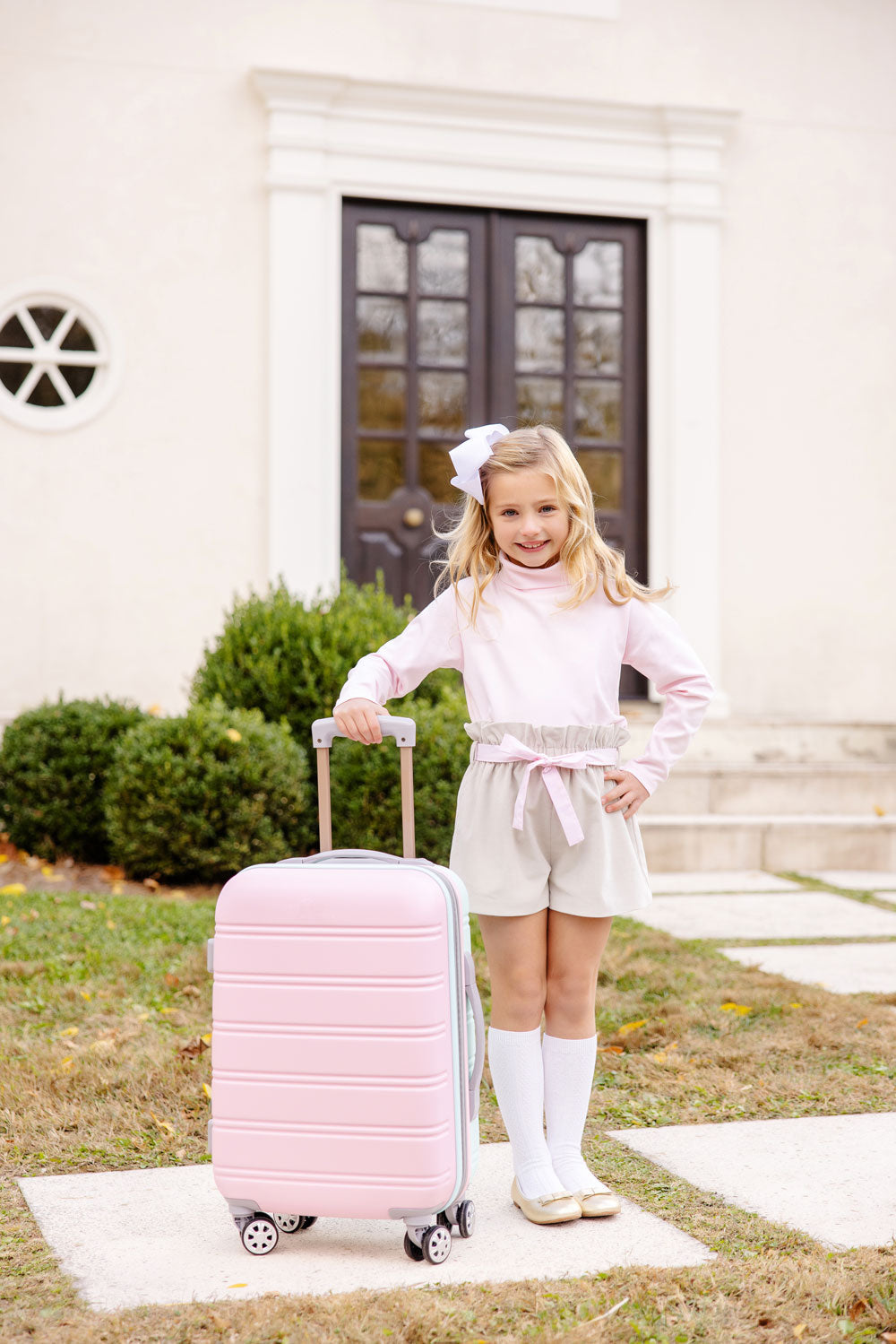 Beaufort Bonnet Tatum's Turtleneck & Onesie - Palm Beach Pink
