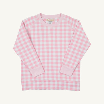 Beaufort Bonnet Cassidy Comfy Crewneck - Palm Beach Pink Gingham