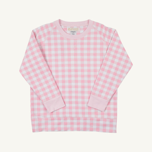 Beaufort Bonnet Cassidy Comfy Crewneck - Palm Beach Pink Gingham