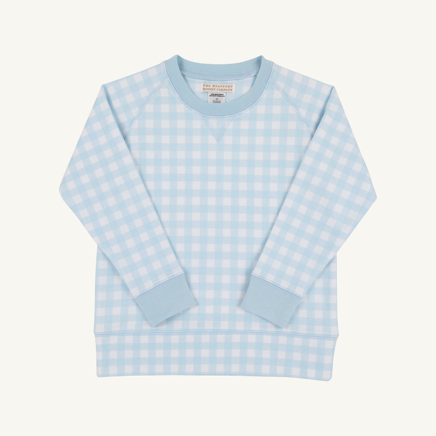 Beaufort Bonnet Cassidy Comfy Crewneck - Buckhead Blue Gingham