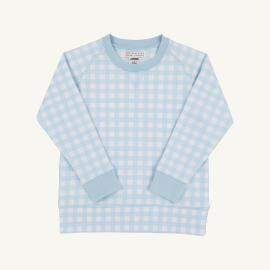 Beaufort Bonnet Cassidy Comfy Crewneck - Buckhead Blue Gingham