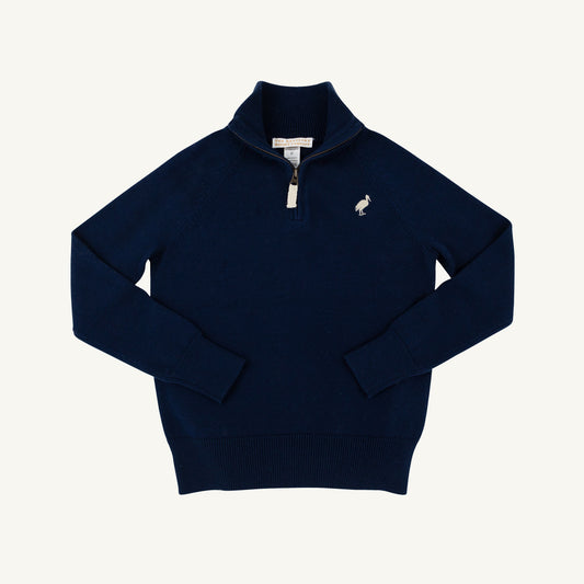 Beaufort Bonnet Hayden Half-Zip Sweater - Nantucket Navy